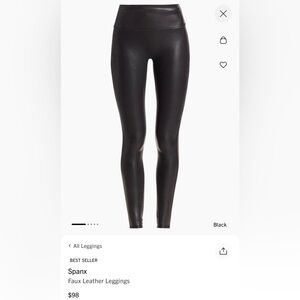 SPANX Shiny Black Leggings